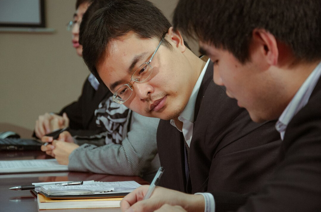 business professionals learning